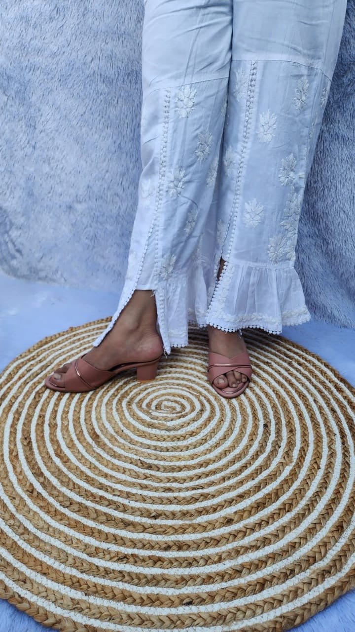 Comfort Cotton Plazzo - Chikankari official