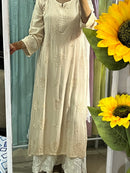 Comfortable Stylish chikankari Soft Kurtis in pastel shades - Chikankari official