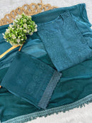 Concept In chanderi kurti with chanderi machine palazo - Chikankari official