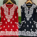 Cool & Fancy Co - rd Set heavy work rayon set - Chikankari official