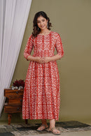 Cotton Gown for maternity and feeding - Chikankari official