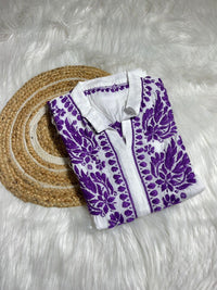 Cotton shirt Breathable Pure Work - Chikankari official