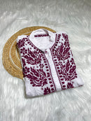 Cotton shirt Breathable Pure Work - Chikankari official