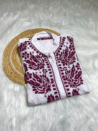 Cotton shirt Breathable Pure Work - Chikankari official