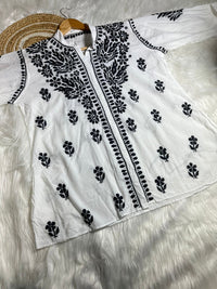 Cotton shirt Breathable Pure Work - Chikankari official