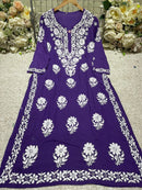 Crafted Buta Pure chikankari Modal hand work - Chikankari official