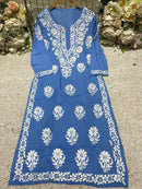 Crafted Buta Pure chikankari Modal hand work - Chikankari official