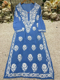 Crafted Buta Pure chikankari Modal hand work - Chikankari official