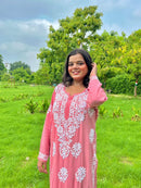 Crafted Buta Pure chikankari Modal hand work - Chikankari official