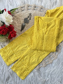 Crafted Matching Kurti & Pant Dyed Set - Chikankari official