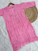 Crape 3D work Article - Chikankari official