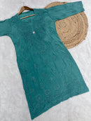 Crape 3D work Article - Chikankari official