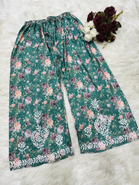 Crape soft Fabric Mul embroidered combo - Chikankari official