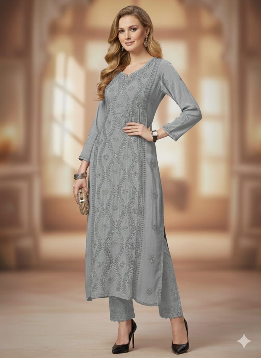 Creap Stylish Kurta - Chikankari official