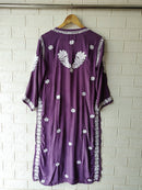 Creepe Silk Heavy work lucknowi Luxury Kurta - Chikankari official