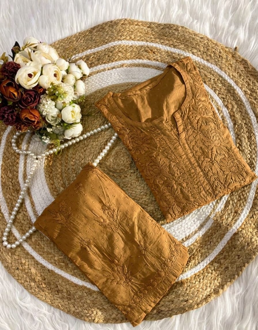 Soft Dobby Cotton Handmade Plazzo Set