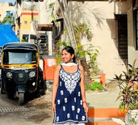 Daily Wear Comfort chikankari Noodle Strap Kurti - Chikankari official