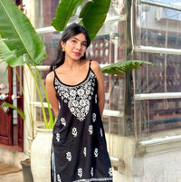 Daily Wear Comfort chikankari Noodle Strap Kurti - Chikankari official