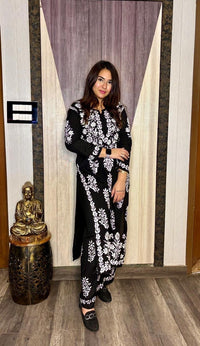 Daman Heavy Work Big Buta Modal set - Chikankari official