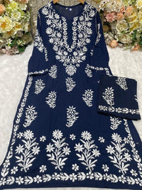 Daman Heavy Work Big Buta Modal set - Chikankari official