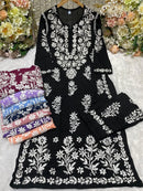 Daman Heavy Work Big Buta Modal set - Chikankari official