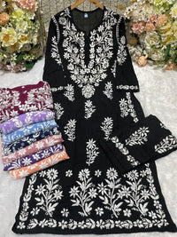 Daman Heavy Work Big Buta Modal set - Chikankari official