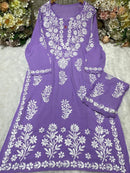 Daman Heavy Work Big Buta Modal set - Chikankari official