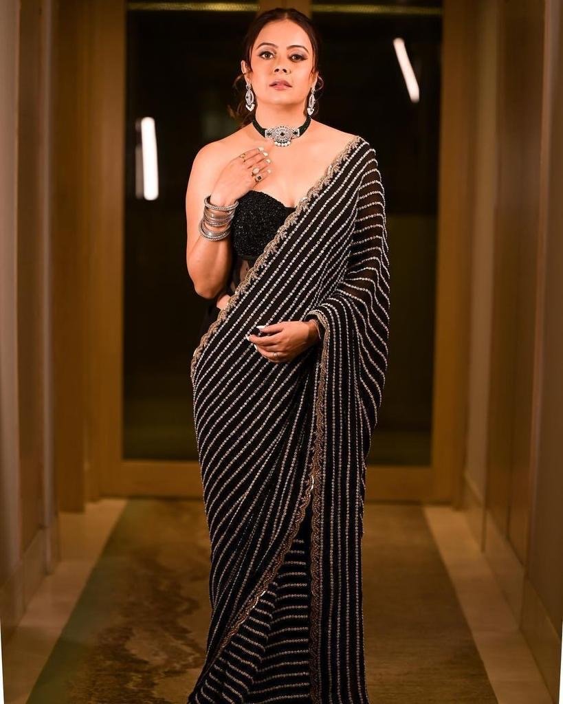 Debolina Edition Black Classic Saree - Chikankari official