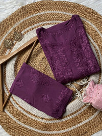 Demanding RayonTone to tone Plazzo Combo - Chikankari official