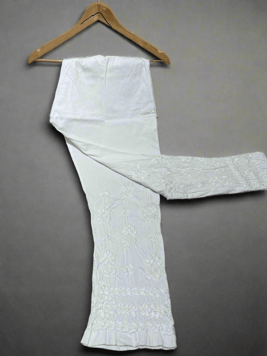 Design Lycra Chikankari pant - Chikankari official