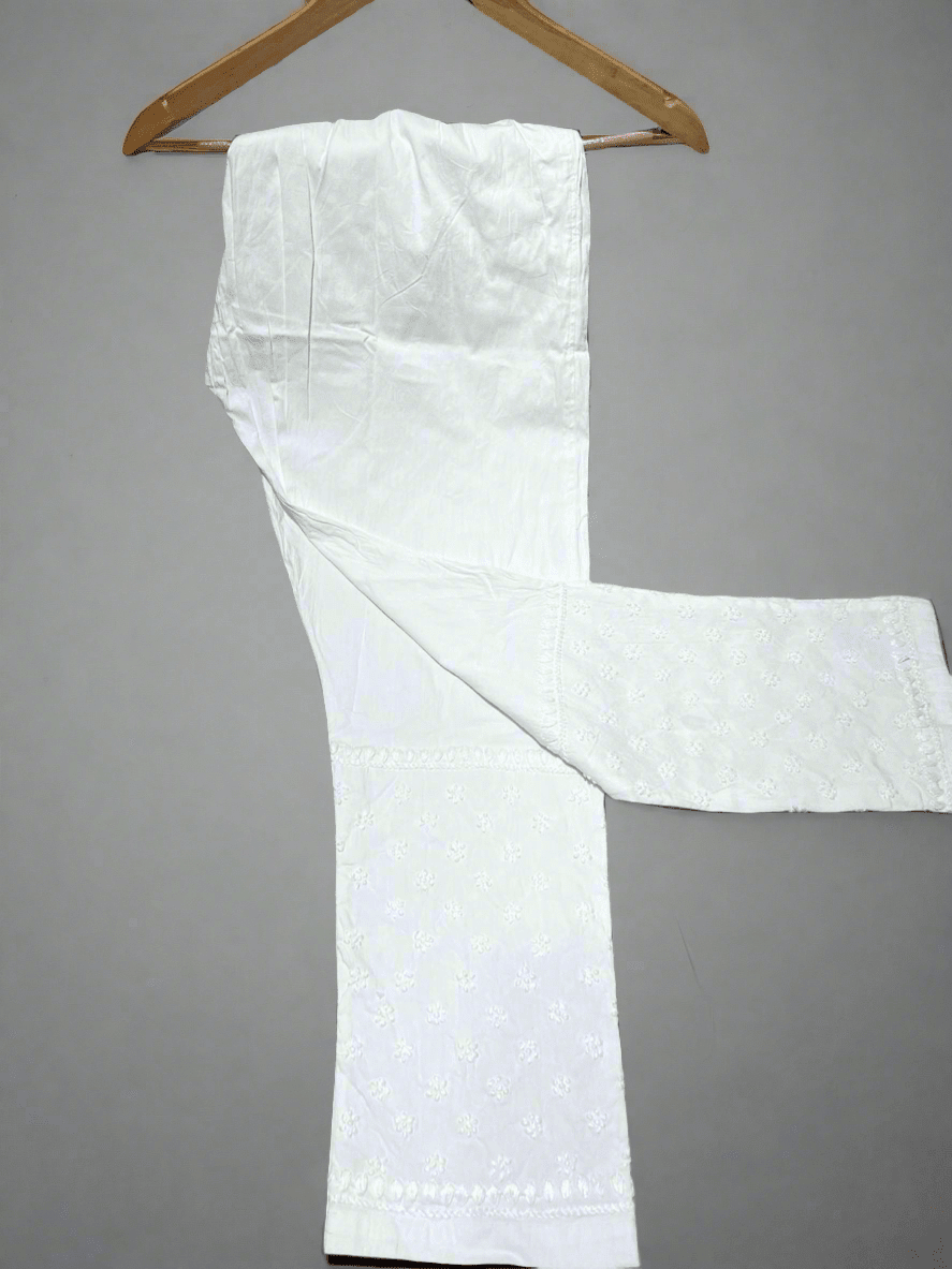 Design Lycra Chikankari pant - Chikankari official