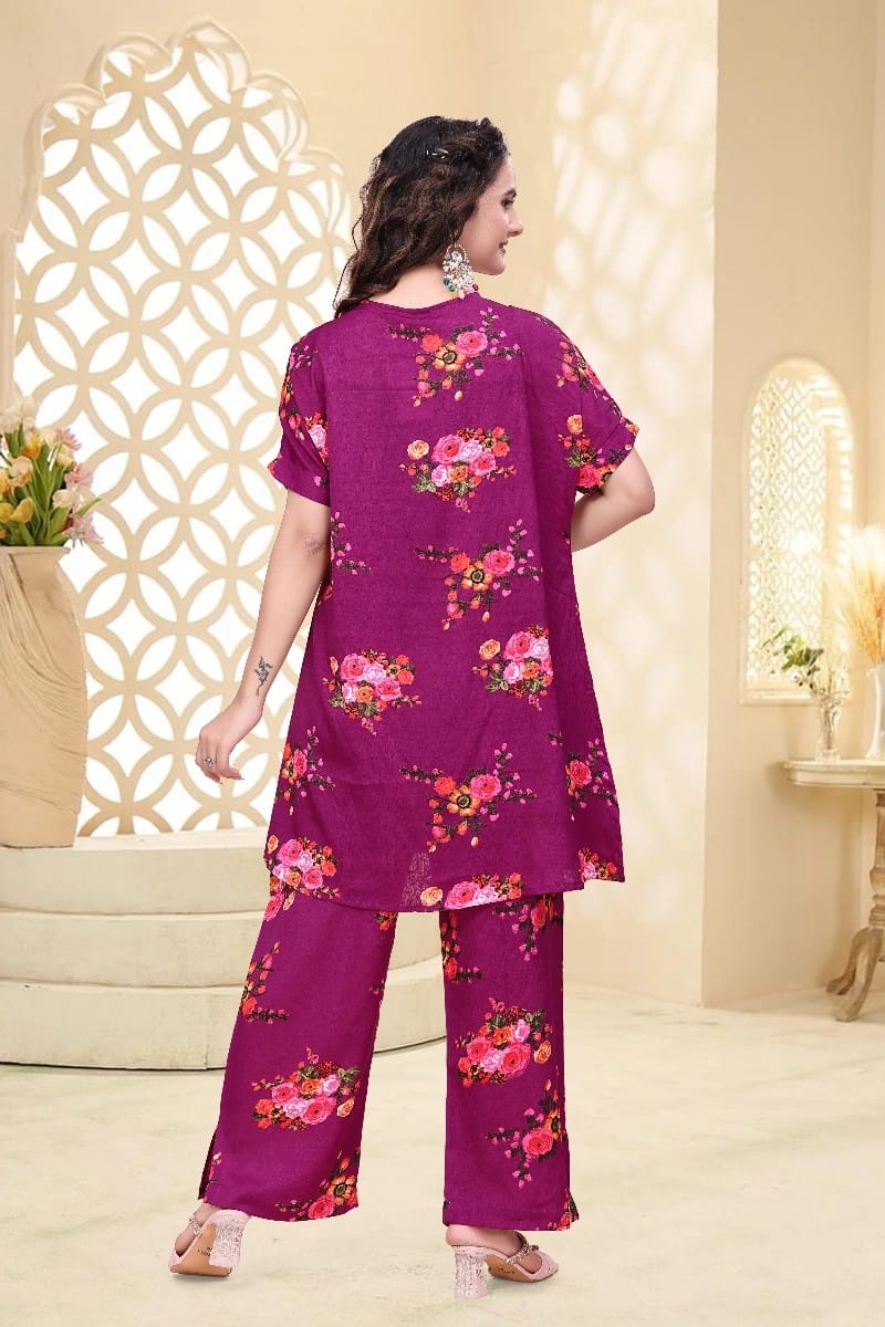 Designer Co - ord Set Printed - Chikankari official