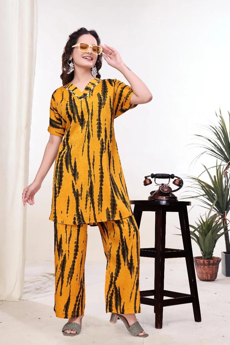 Designer Co - ord Set Printed - Chikankari official