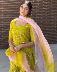 Designer Georgette suit - Chikankari official