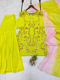 Designer Georgette suit - Chikankari official