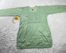 Designer Mul Short Top - Chikankari official
