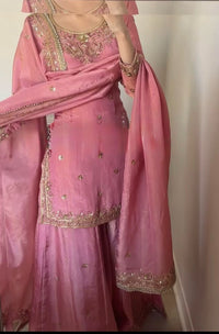 Designer party wear Look 3pc set - Chikankari official