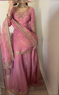 Designer party wear Look 3pc set - Chikankari official