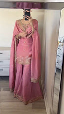 Designer party wear Look 3pc set - Chikankari official