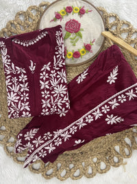 Designer Rayon Dhoti Combo - Chikankari official