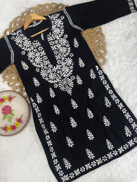 Designer Rayon Dhoti Combo - Chikankari official
