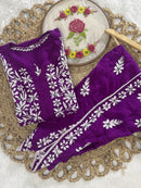 Designer Rayon Dhoti Combo - Chikankari official
