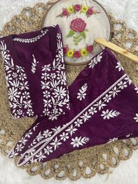 Designer Rayon Dhoti Combo - Chikankari official