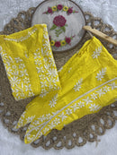 Designer Rayon Dhoti Combo - Chikankari official