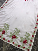 Designer white kurta with dual colour thread fine chikankari work - Chikankari official