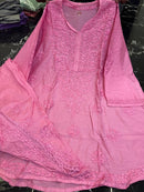 Dhoti Dye Set in Chanderi - Chikankari official