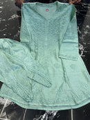 Dhoti Dye Set in Chanderi - Chikankari official