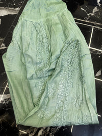 Dhoti Dye Set in Chanderi - Chikankari official