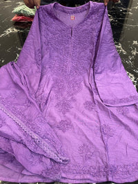 Dhoti Dye Set in Chanderi - Chikankari official