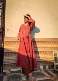 Dobby Cotton Angrakha Handworked Bhawna special - Chikankari official